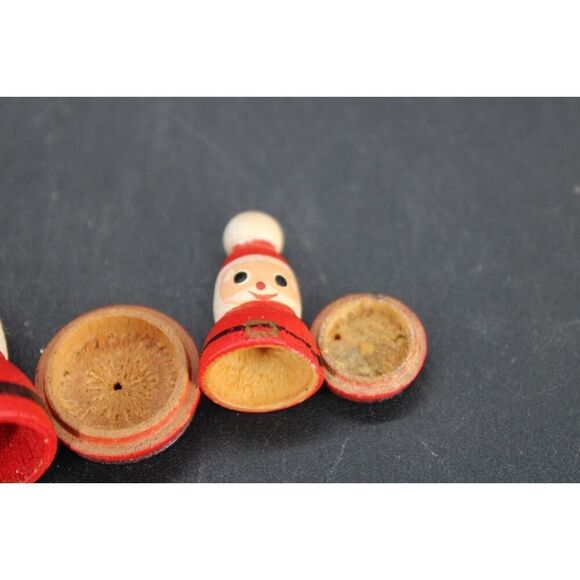 Vintage Santa Clause Nesting Dolls Set Of 5 - Picture 11 of 15